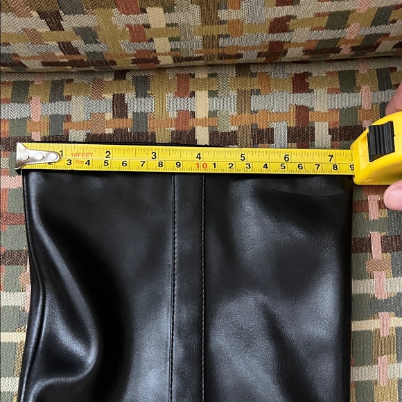 Retro Round Toe Block Heel Knee High Boots Calf Wide Fashion Pull On - Picture 7 of 7